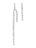 MM6 Maison Margiela crystals earrings Silver Brass