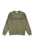 Golden Goose Kids reversed logo sweatshirt Dusty Olive Cotton