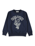 Golden Goose Kids navy Mascot sweatshirt Blue Cotton