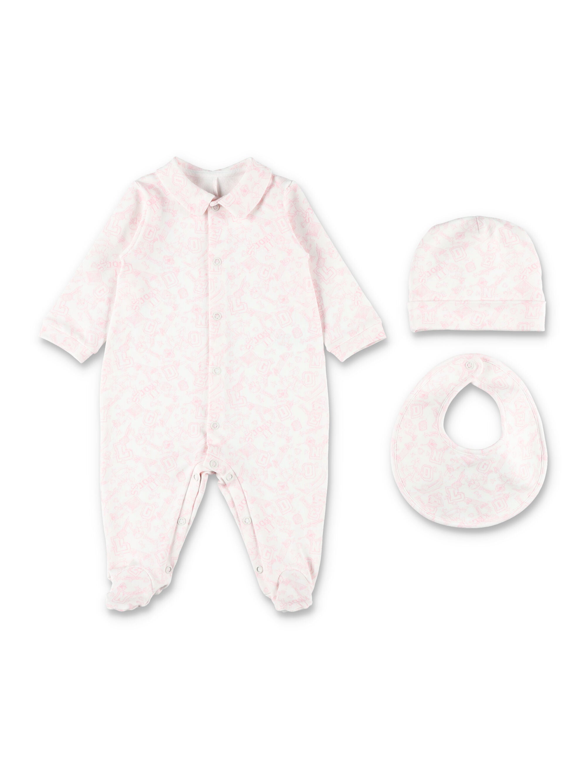 Golden Goose Baby cotton gift set Off White/baby Pink