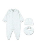 Golden Goose Baby cotton gift set Off White/baby Blue