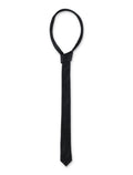 Thin Monogram tie Black Silk