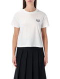 A.P.C. Rue Madame heavy cotton boxy t-shirt White Dark Navy Biological Tshirt