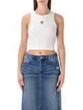 Adidas Originals Essentials ribbed tank top White Cotton