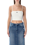 Adidas Originals white terry bandeau top Cotton