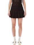 Adidas Originals Pleated Twill Sport Skirt Aurora Coffe Cotton