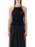Adidas Originals knitted crochet top Black Recycled Polyester