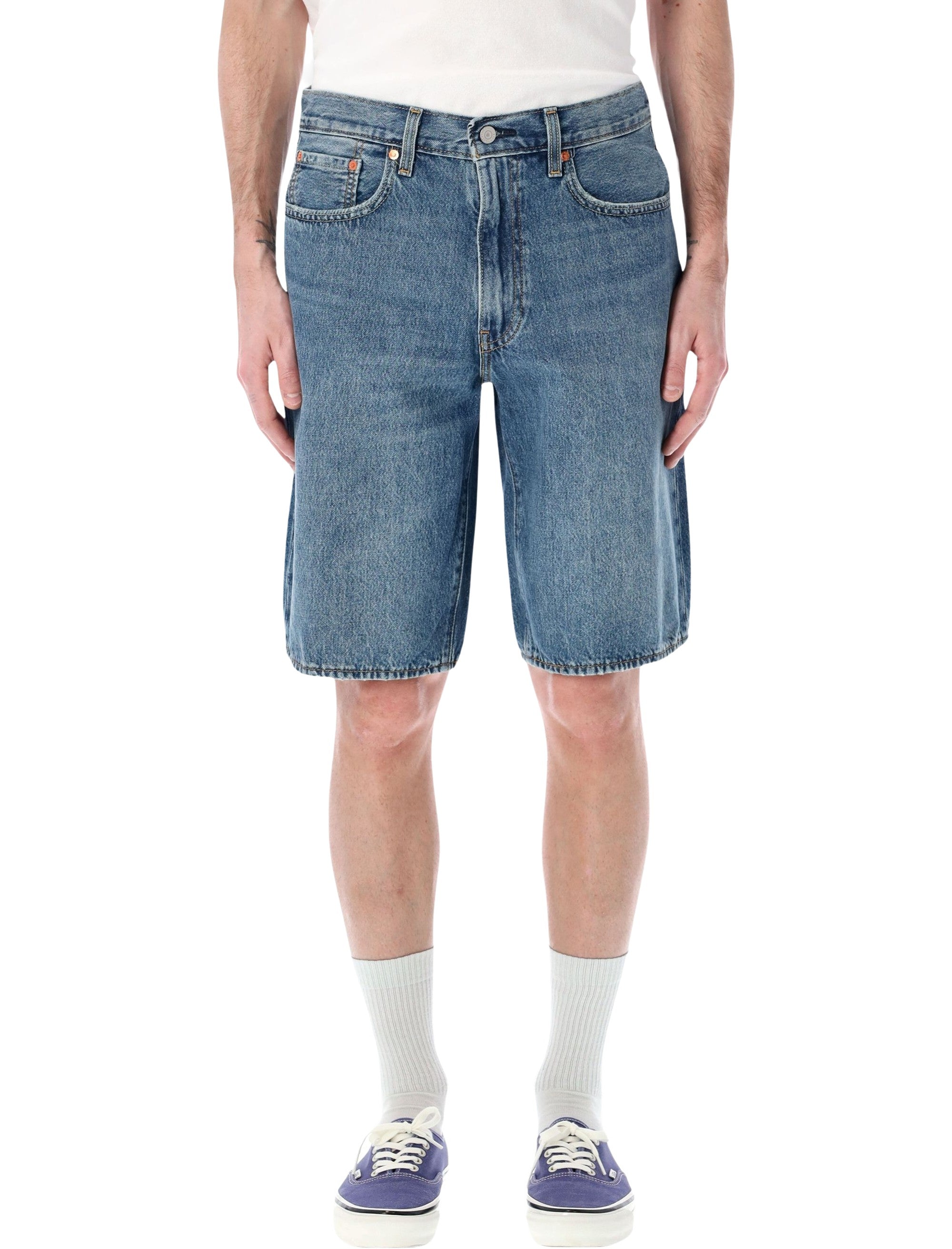 Levis® 478™ Baggy denim shorts Med Blue Cotton