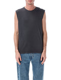 Levis Sleeveless Cotton T-Shirt Black Wash Tank