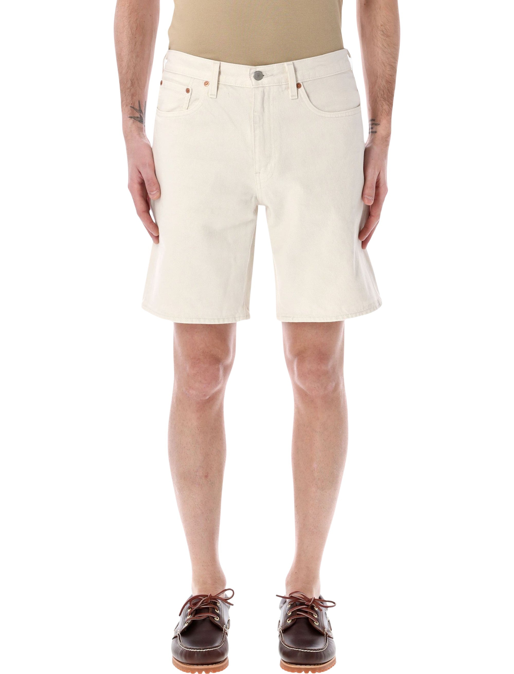 Levis® 468 loose denim shorts White Cotton