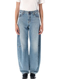 Levis denim Baggy Dad Barrel jeans Easy Days Loght Blue Cotton