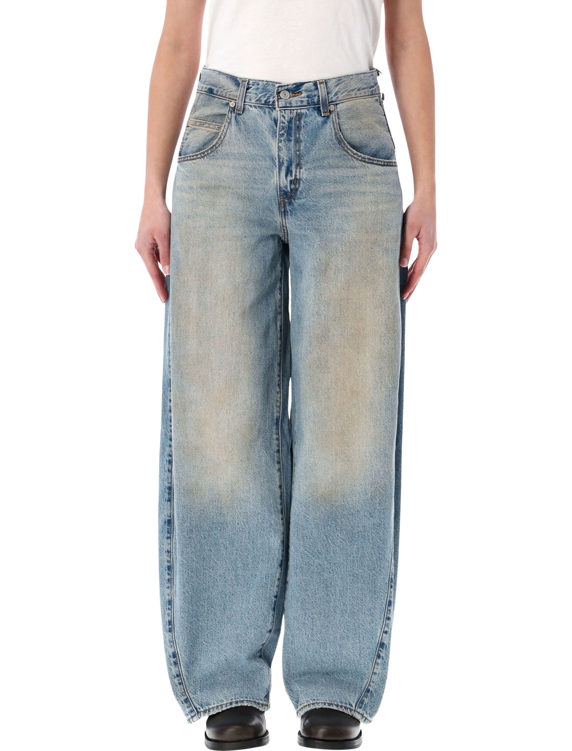 Levis Super Baggy Barrel jeans Off Roading Trucker Dirty Blue Cotton