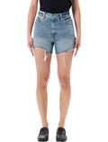 Levis Ribcage denim shorts Blow My Mind Light Blue Cotton