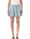Levis denim mini skirt Of Course Stone Light Blue Cotton