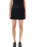 Levis Icon denim mini skirt Black Cotton