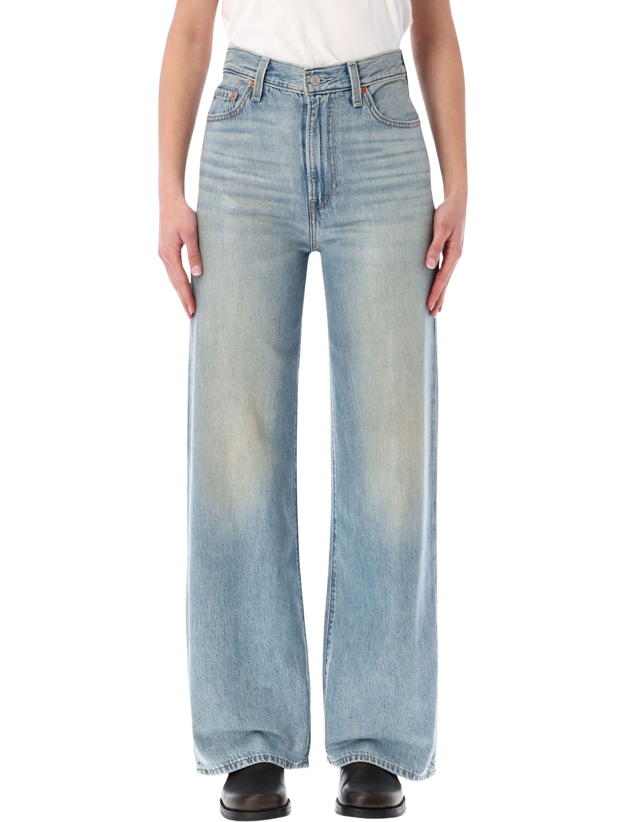 Levis Ribcage wide leg jeans High Gloss Cotton