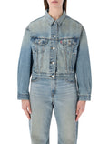 Levis 90s cropped Trucker jacket Off Roading Dirty Blue Cotton