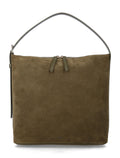 A.P.C. Vera leather bag with adjustable strap Dark Khaki Cow Shoulder