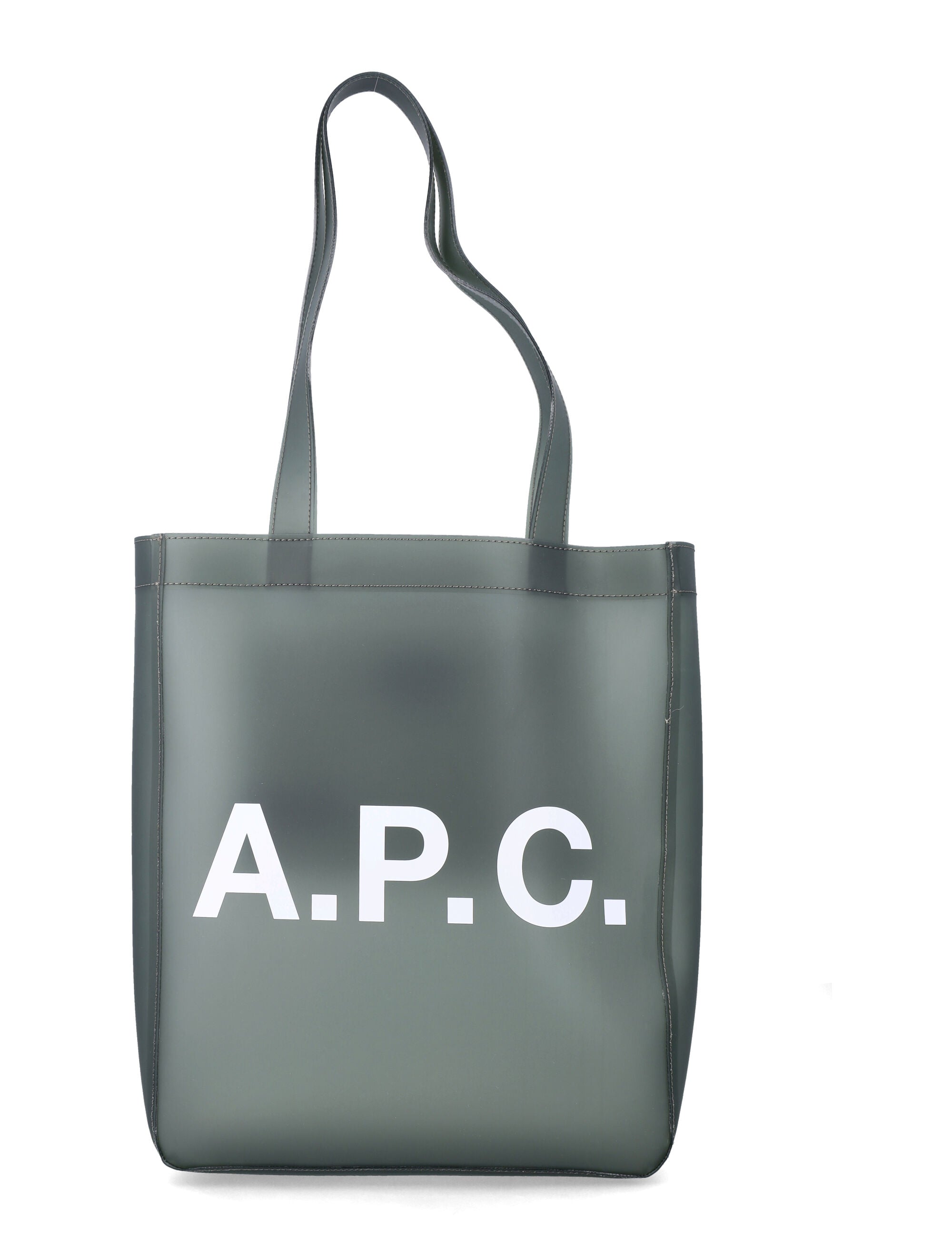 A.P.C. transparent Lou tote Khaki Thermoplastic Polyurethane