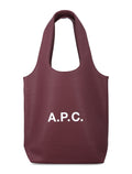 A.P.C. Ninon small tote bag Aubergine Polyurethane