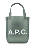 A.P.C. Lou matte PVC tote bag Khaki Thermoplastic Polyurethane