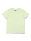 North Face Simple Dome t-shirt for kids Lime Cotton Tshirt
