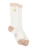 Bonpoint Liatris milk white Cherry socks Cotton