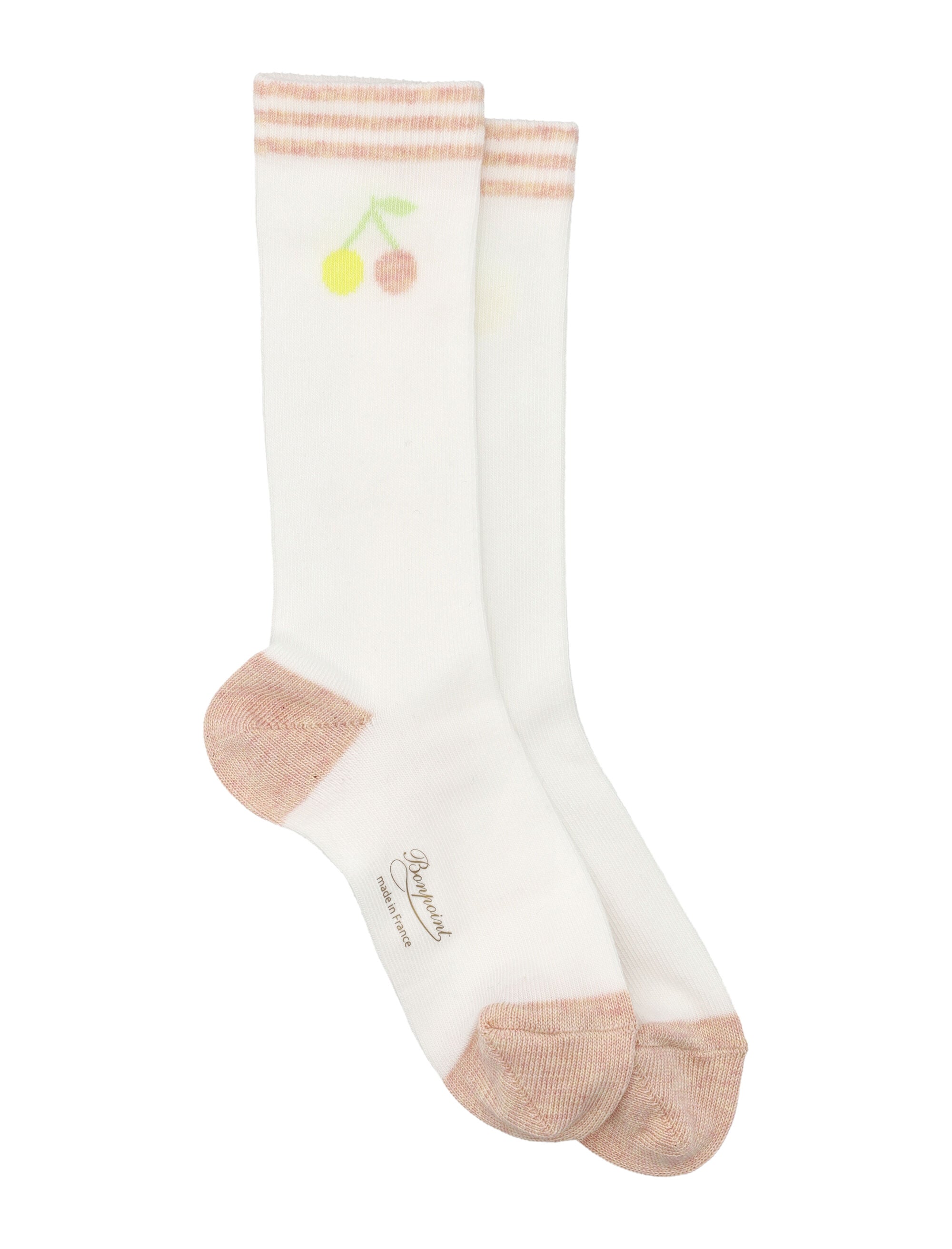 Bonpoint Liatris milk white Cherry socks Cotton