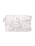 Bonpoint blue quilted liberty cotton pouch Print Ink Organic