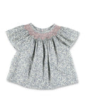 Bonpoint Nella liberty print blouse Blue Floral Organic Cotton Shirt