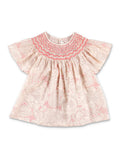 Bonpoint Adelice liberty organic cotton blouse Medium Pink Flowers Shirt