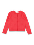 Lysia red organic cotton cherry cardigan Coquelicot