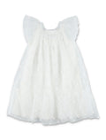 Bonpoint Lisabeth embroidered tulle dress White Viscose
