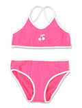 Bonpoint girls Lura two-piece swimsuit Nenon Pink Recycle Polyamide Bikini