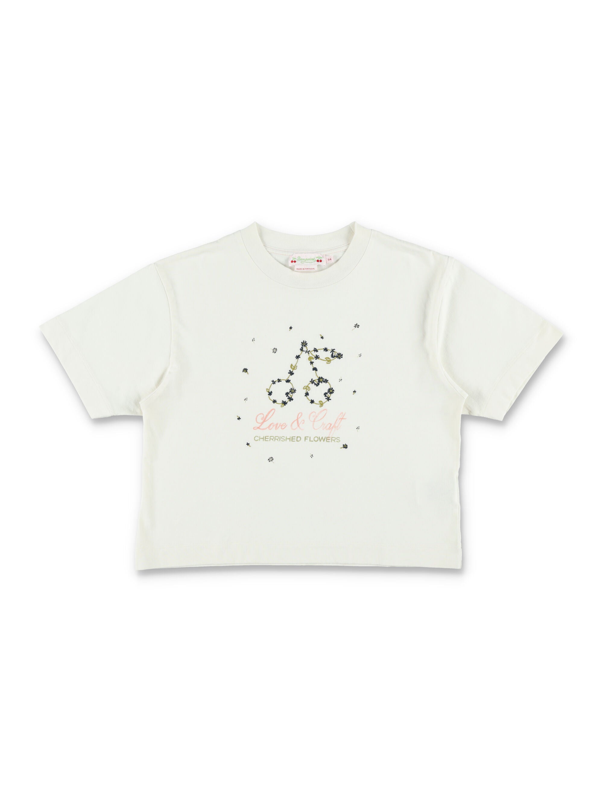 Bonpoint Lele organic cotton T-shirt Upb Blanc Lait