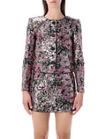 Self-Portrait floral sequin jacket Multi Polyamide Lining