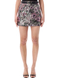 Self-Portrait floral sequin mini skirt Multi Polyamide Lining