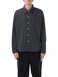 Mfpen Exact boxy stripe shirt Black Cotton