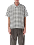 Mfpen Holiday relaxed check shirt Off White Cotton