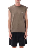 Satisfy MothTech destroyed running muscle tee Sun Bleached Organic Cotton Tshirt