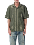 Marant Zekim Embroidered Cotton Shirt Ly Khaki