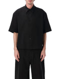 Studio Nicholson Sanko Cotton-Linen Shirt Black