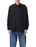 Studio Nicholson Mylo Cotton Denim Shirt Wash Black