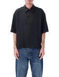 Studio Nicholson Lemmer Linen-Viscose Shirt Darkest Navy