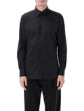 Xacus stretch cotton classic shirt Black
