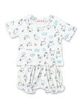 Marni printed cotton newborn set White