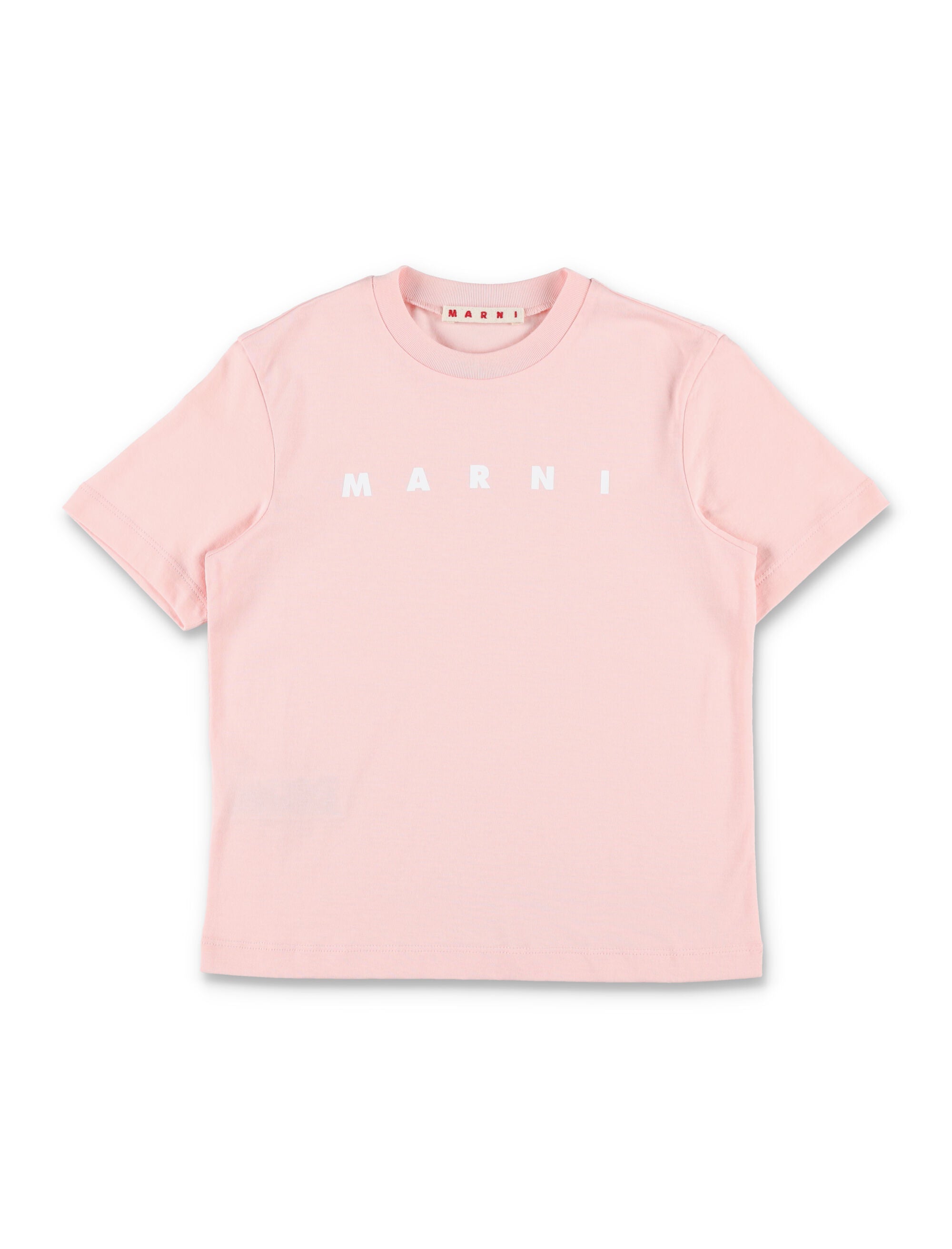 Marni kids logo t-shirt Pink Cotton