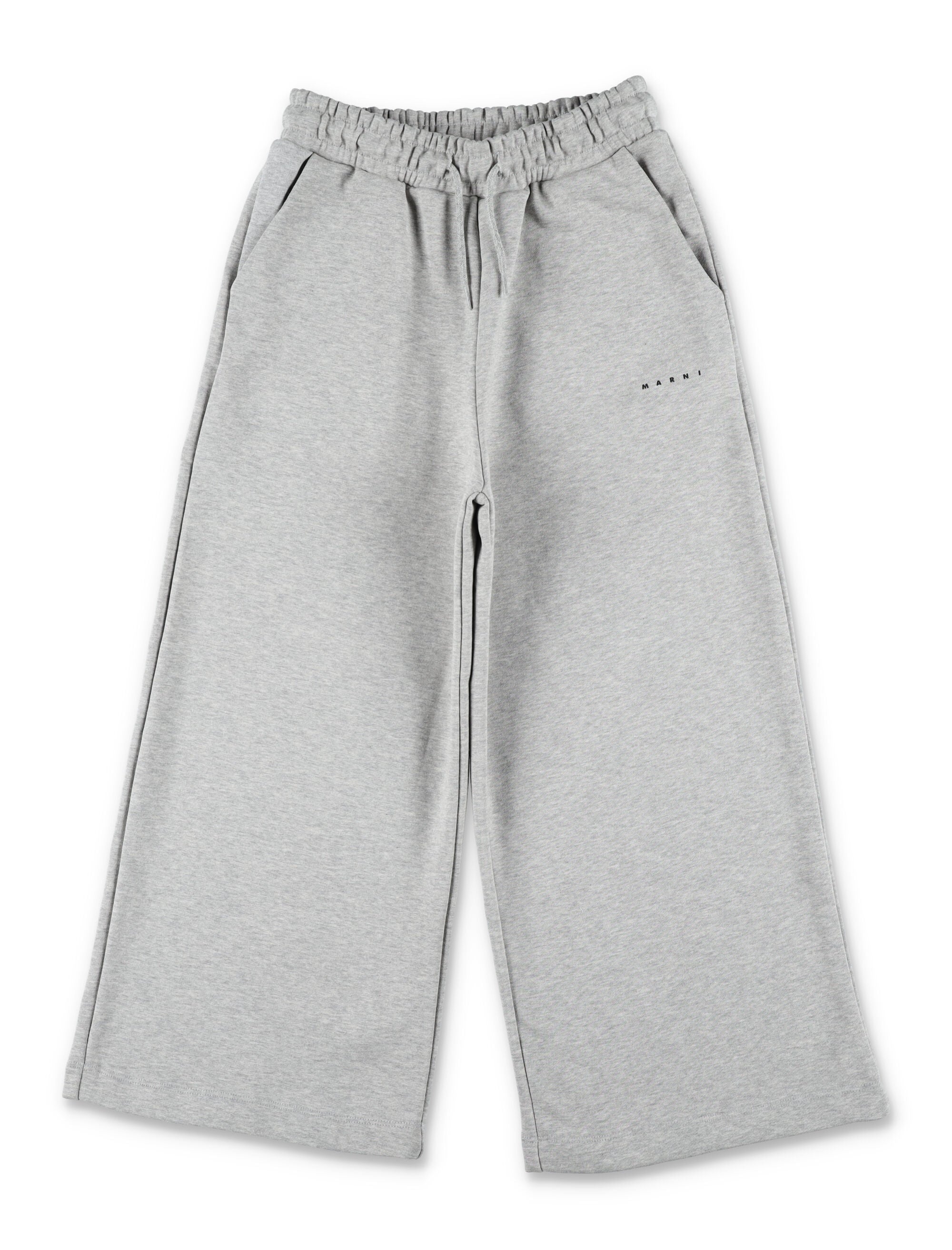 Marni cotton sweatpants for kids Grey