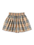 Burberry cotton Check shorts for kids Sand Ip