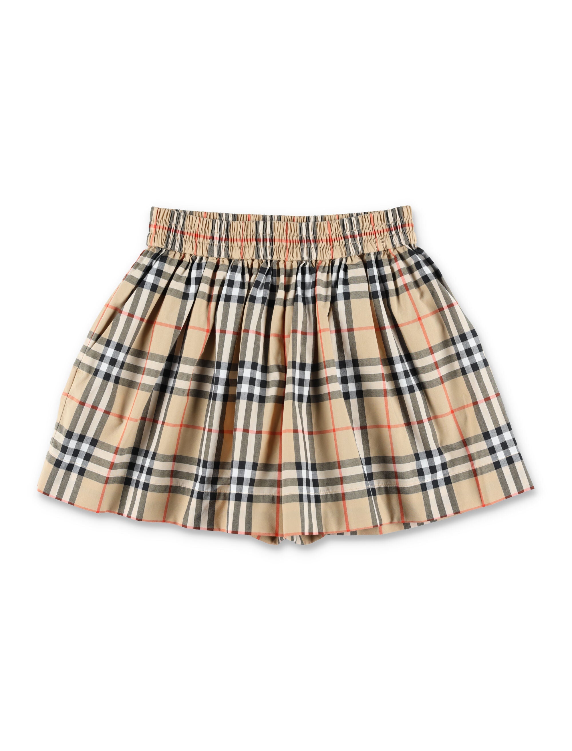 Burberry cotton Check shorts for kids Sand Ip